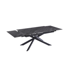 Extension Table – Chinese Ceramic & Black Frame