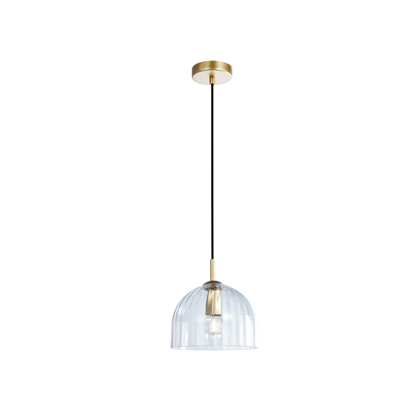 Pendant Glass – Clear Glass/Gold