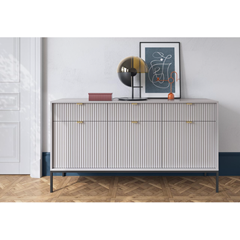Sideboard – 3 Doors & 3 Drawers, Grey