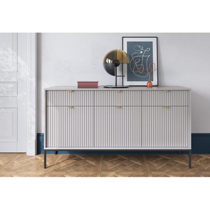 Sideboard – 3 Doors & 3 Drawers, Grey