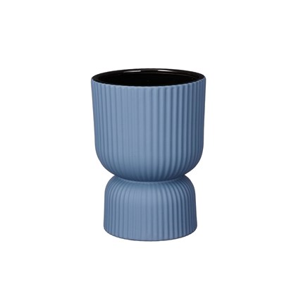 Blue Round Pot 20x15cm