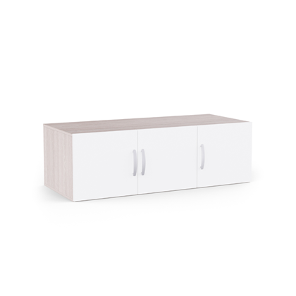 Top Cabinet Unit – 3 Doors Shannon Oakpearl & White