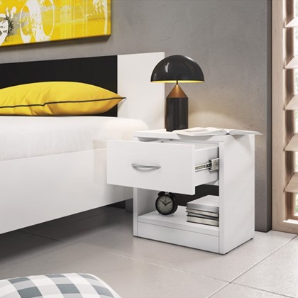 Bedside Cabinet  - White