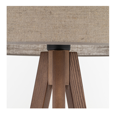 Grand Walnut Floor Lamp