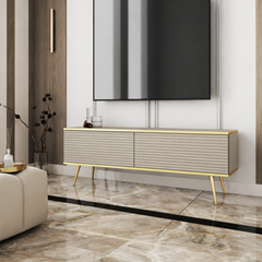 TV Unit MDF with Legs - Beige