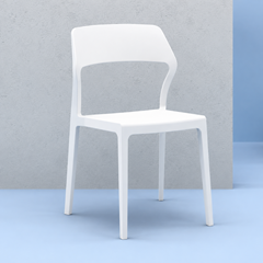 Modern Plastic Chair – White