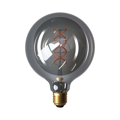 LED Smoky Light Bulb - Globe G125 5W E27 Dimmable 2000K