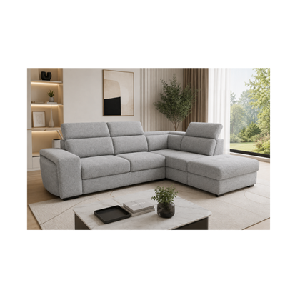 2-Seater Sofa Bed with Reversible Chaise & Storage