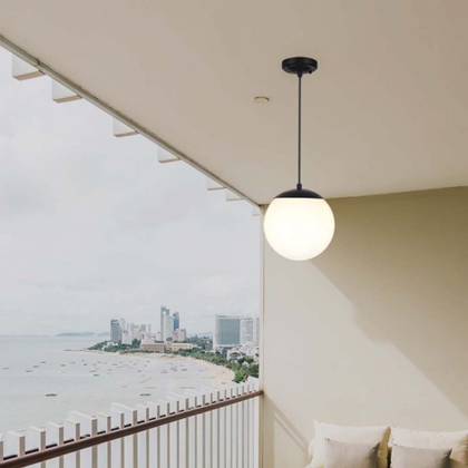 Ceiling Hanging Lamp 1xE27 – Matt Black