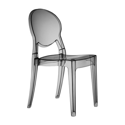 Transparent Dining Chair - Smoked Grey