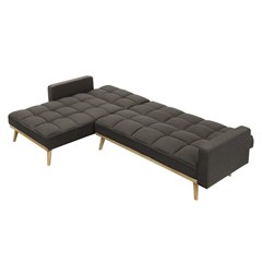 Corner Sofa Bed - Brown