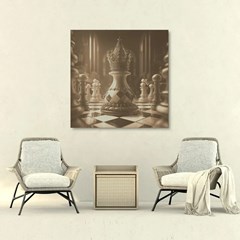 Chess Wall Art Print 500x500mm