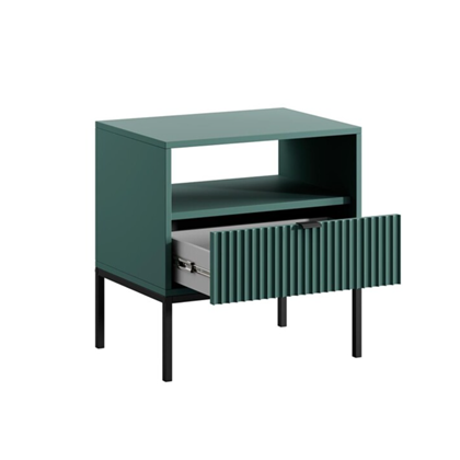 Bedside Table 1 Drawer – Green