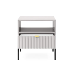 Bedside Table 1 Drawer – Grey