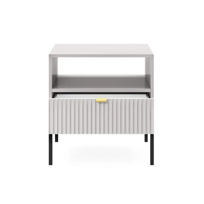Bedside Table 1 Drawer – Grey
