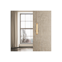 Wall Light 15W 3000K Triac – Alabaster & Brass