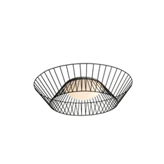 Ceiling Lamp – Black Glass & Metal