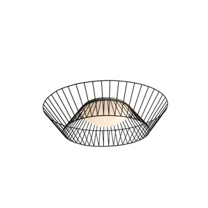 Ceiling Lamp – Black Glass & Metal