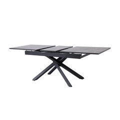Extendable Table MDF Top with Melamine Black