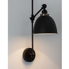Wall Lamp Black Metal E2740W