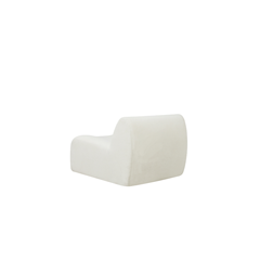 Off White Modular Single Seat Armless