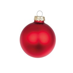 Matt Garnet Red Glass Ball 6cm