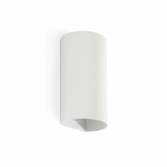 Wall Light Round Striped White Color