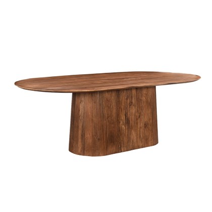 Dining Table Salvator 230 x 110 cm Oval Brown Mango Wood