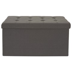 Foldable Bench Pouf in Grey