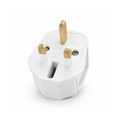 UK Plug Adapter 13A – White