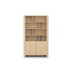 Bookshelf – 4 Shelves & 2 Doors – Oak