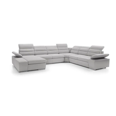 Corner Sofa Bed with Chaise Right – Light Grey