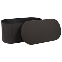 Foldable Bench Chest in Black