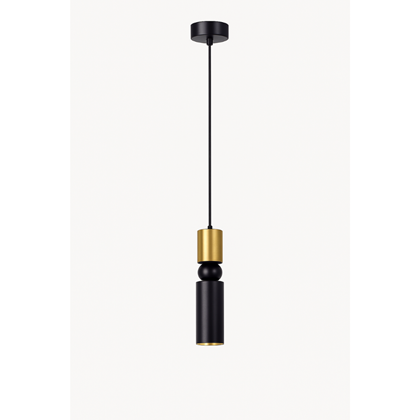 Pendant Lamp – Black & Matt Brass