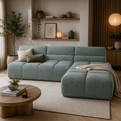 Sofa L Corner - Grey Green