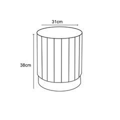 Ottoman  – Velvet Taupe