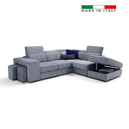 L-Shaped Sofa Bed 2-Seater With Corner Right - P24