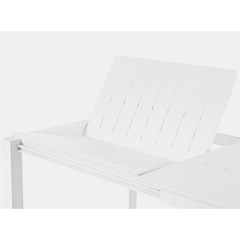 White Extendable Table 160-240x100cm