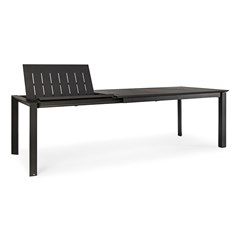 Extendable Table Dark Grey 160-240x100cm