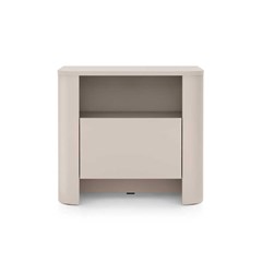 Nightstand 1 Shelf 1 Door – Cashmere