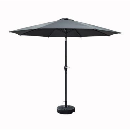 Aluminium Crank Umbrella 300cm Dark Grey