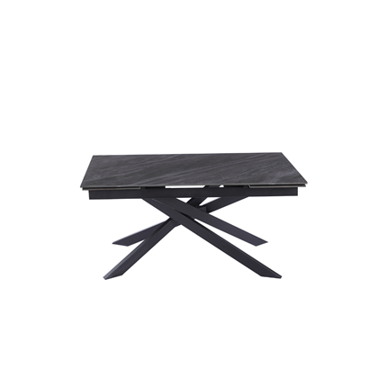Extension Table – Chinese Ceramic & Black Frame