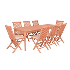 Rectangular Dining Table with 8 Chairs