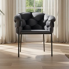 Lounge Chair Velvet Dark Grey
