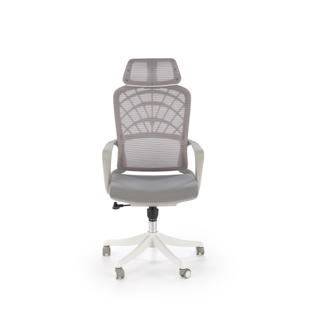 Office Chair Adjustable Grey White