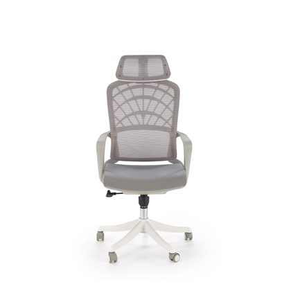 Office Chair Adjustable Grey White