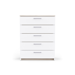 Bedroom Set 90x200– White & Kronberg Oak