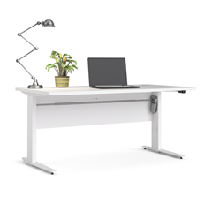 Prima Table Adjustable Height  White 150x80cm