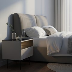 Bedside Table LED – Cashmere