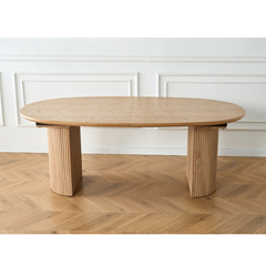 Extending Dining Table 200 (+50 +50) Oak Veneer